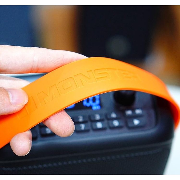 Monster MFS 1 Bluetooth Speaker,  Up to 3.5 Hours Charging Time, Bluetooth 5.3, 10m Transmission Range - Black\ Orange