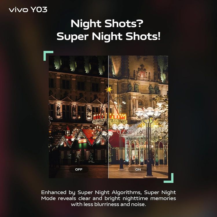 Xiaomi vivo Y03 4G TRA Version, 6.56", 4GB RAM, 128GB Storage, 13MP, Dual SIM, Android 14, GSM, HSPA, LTE - Gem Green 