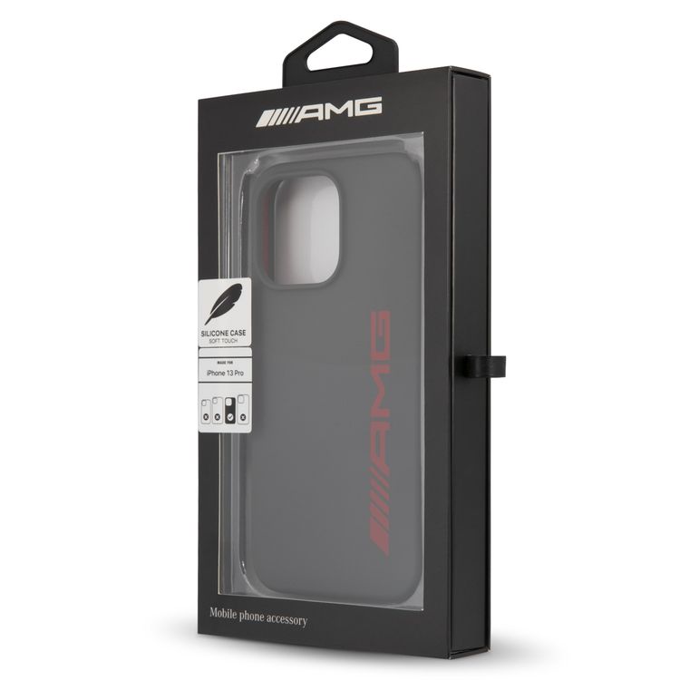 CG MOBILE AMG Liquid Silicone Case with Big Logo Compatible for iPhone 13 Pro Max (6.7") Easy Access to All Ports, Shock-Absorption, Anti-Scratch, & Drop Protection