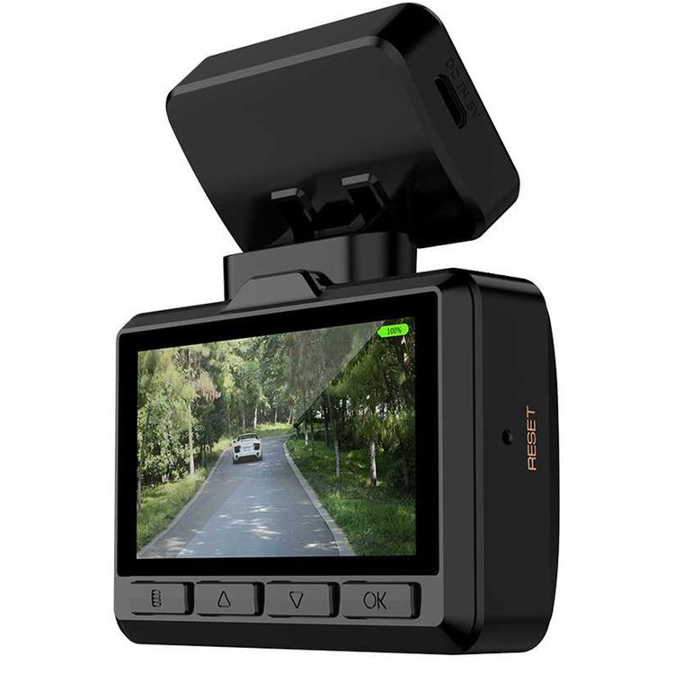 باورولوجي كاميرا داش برو 1080P ، إحداثيات GPS ، واي فاي، زاوية عريضة من 4 جوانب ، مستشعر الحركة ، مستشعر الجاذبية ، تسجيل بدون فجوة مع التطبيق - أسود