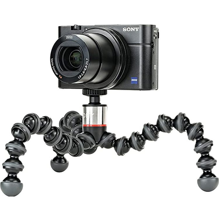 JOBY GorillaPod 500: A Compact, Flexible Tripod for Sub-Compact Cameras, Point & Shoot, 360 Cameras and Other Devices up to 500 grams