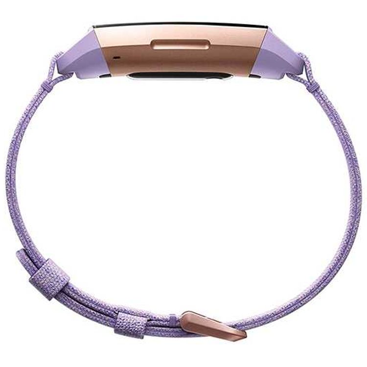 Fitbit Charge 3 Fitness Wristband with Heart Rate Tracker S.E. - Rose Gold/Lavender