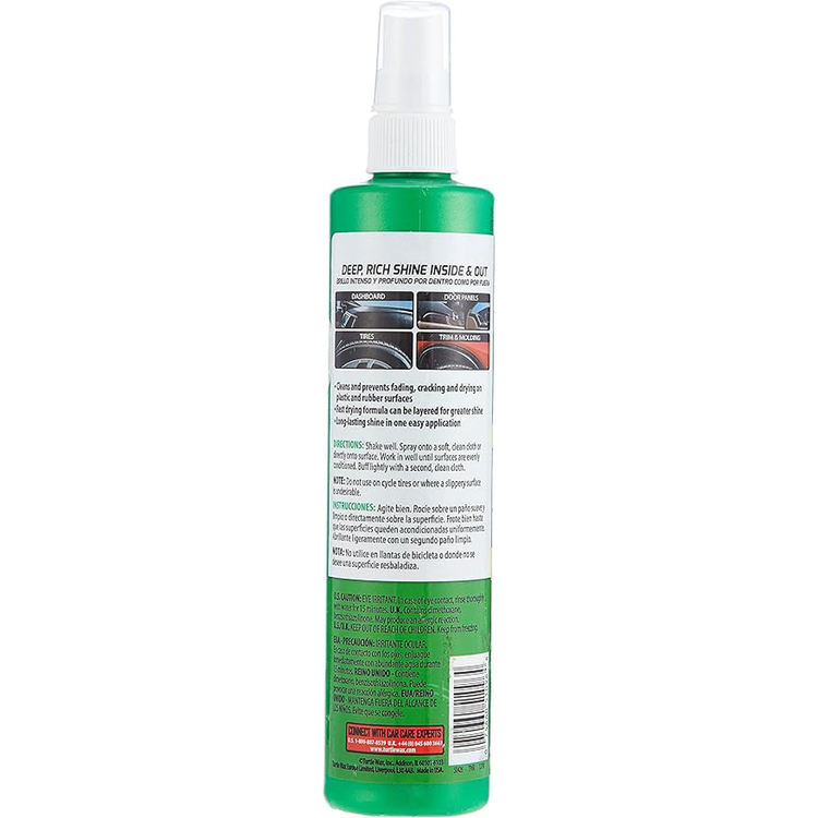 واقي داخلي وخارجي من Turtle Wax، 307 میلی لیتر، لجميع الأسطح البلاستيكية والفينيل والمطاطية