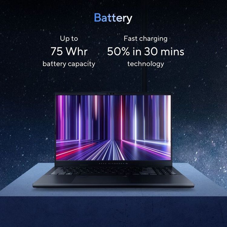 لاب توب ASUS Vivobook Pro 15 OLED - Intel Core Ultra 9-185H، ذاكرة وصول عشوائي 16 جيجابايت، 1 تيرابايت SSD، NVIDIA GeForce RTX 4050 6GB، شاشة 15.6 بوصة 3K OLED، Windows 11 Home - رمادي إيرل
