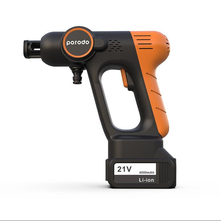 ماكينة غسيل السيارات المحمولة من بورودو - برتقالي/أسود 