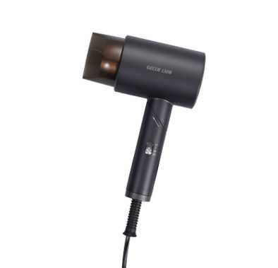 Green Lion Foldable Hair Dryer Lite, 1200 W Rated Power, 29-45°C Temperature, Hot & Cool Wind, Drying & Styling, Ultra Quiet - Gray