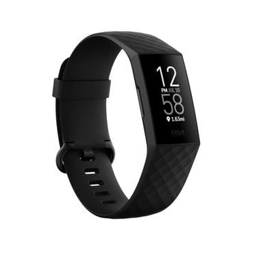 Fitbit Charge 4 Fitness Wristband with GPS ( NFC ) Health & Fitness Tracker, 24/7 Heart Rate & Sleep Tracking, Spotify Control, Up to 7-Day Battery Life, Secure Tap to Pay Smartwatch - Black/Black