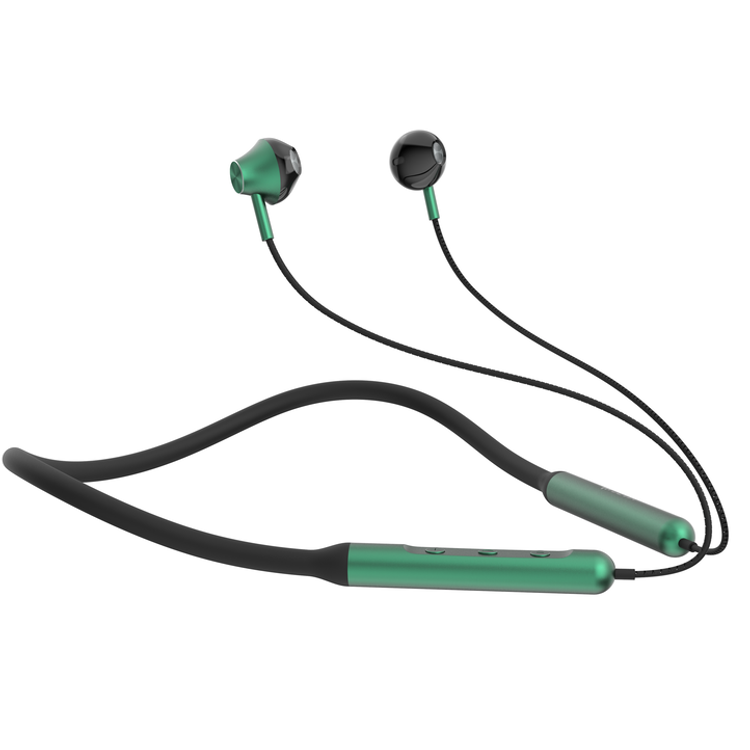 Devia Smart Series Silicone Neckband Headset | Ergonomic Design Bluetooth Headset - Gray / Silver