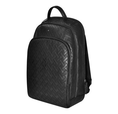 حقيبة ظهر Levelo Gracia المصنوعة من جلد البولي يوريثان المقاوم للماء مع 5 فتحات  تخزين وفتحتين للقلم و3 جيوب للملحقات، مصنوعة من جلد البولي يوريثان - أسود