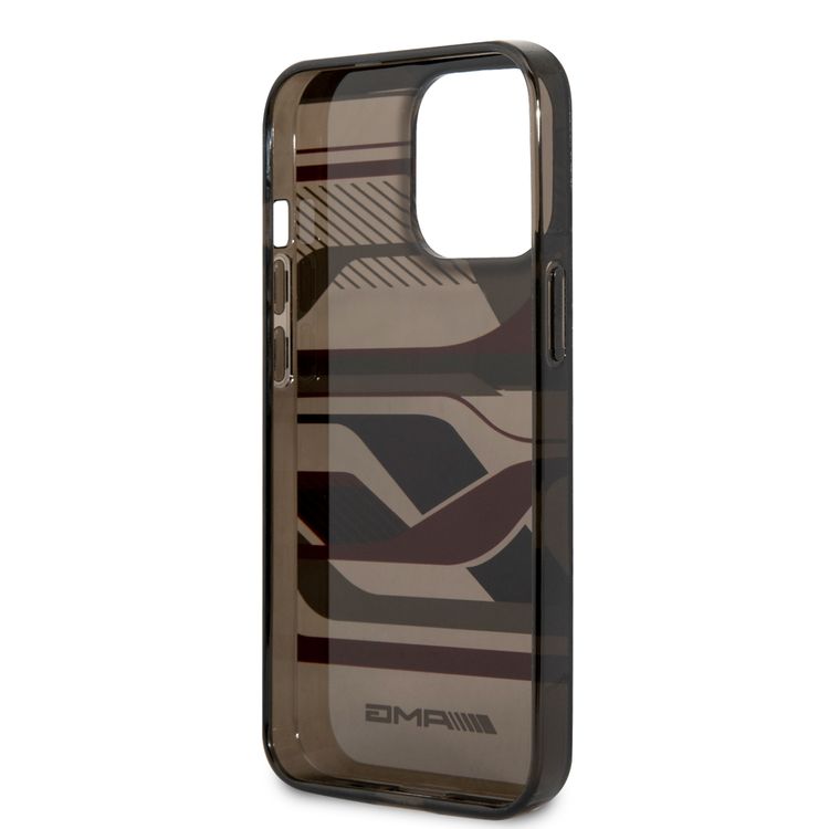 AMG AMHCP13X2EBOO PC/TPE Hard Case Compatible with iPhone 13 Pro Max - Orange/Black