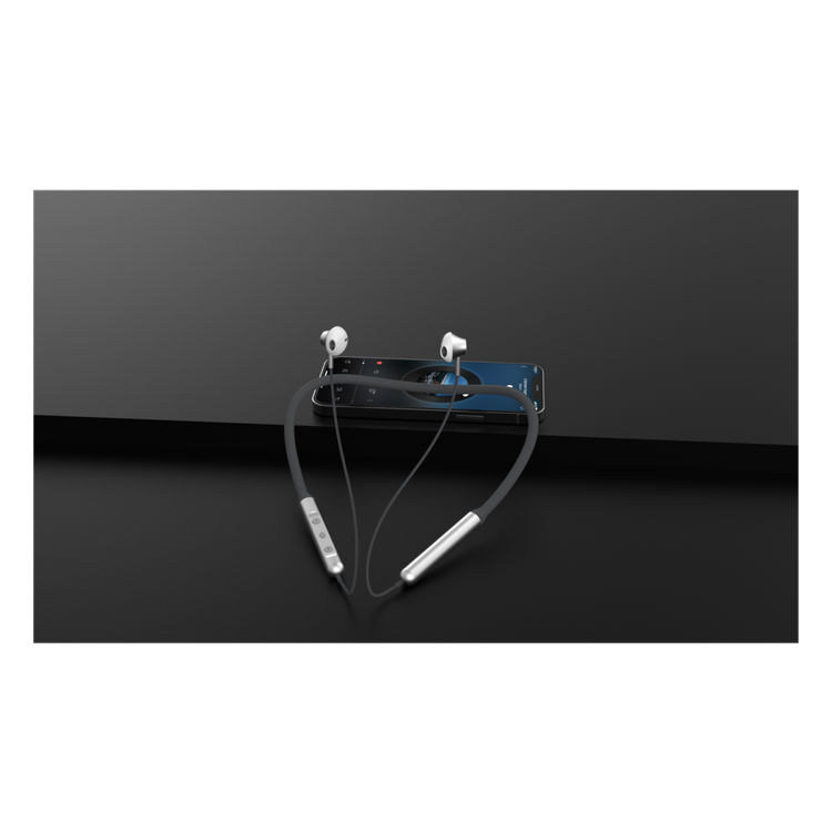 Devia Smart Series Silicone Neckband Headset | Ergonomic Design Bluetooth Headset - Black / Green