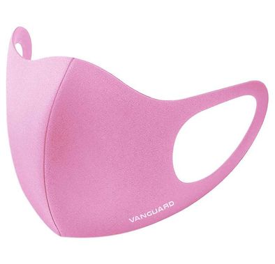 فانجارد سمارت كير قناع الوجه بورو نانو زنك المضاد للبكتيريا BFE 3 طبقات ، أقنعة للوجه قابلة للغسل للحماية - وردي (صغير)