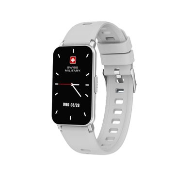 Swiss Military Rhine Smart Watch 1.45” IPS Display, 10 Days Battey Life, English & Arabic Supported, iOS 11 & Android 5, Waterproof - White