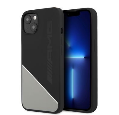 CG MOBILE AMG Liquid Silicone Two Tones Line Compatible for iPhone 13 Pro Max (6.7") Easy Access to All Ports, Shock-Absorption, Anti-Scratch, & Drop Protection Back Cover Suitable with Wireless Charging Officially Licensed