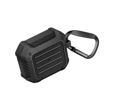 Viva Madrid Grovan Case with Anti-Lost Carabiner Compatible for AirPods 3, Protective Carrying Cover, Anti-Scratch, Drop Resistant, Dustproof & Absorbing Case Suitable with Wireless Charging