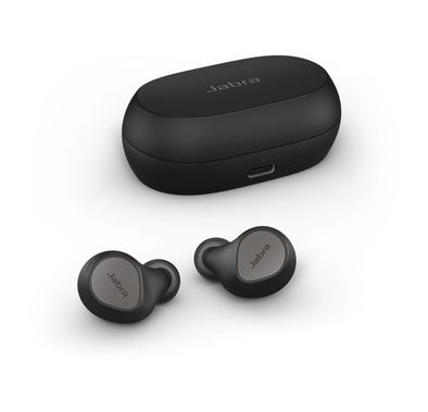 سماعات أذن Jabra Elite 7 Pro اللاسلكية الحقيقية، سماعات أذن لاسلكية حقيقية، إلغاء الضوضاء النشط، تقليل الضوضاء أثناء المكالمات، HearThrough، الوضع الأحادي - أسود تيتانيوم