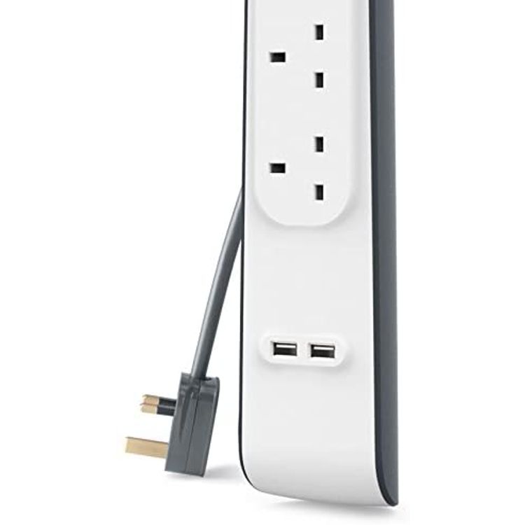 Multiport Extension Belkin BSV401AF2M 4-Way Surge Protection Strip - White