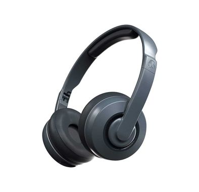Skullcandy Cassette Wireless Bluetooth On-Ear Headphones with Microphone, Call, Track & Volume Control, 22-hours Battery Life, Flat-Folding & Collapsible Headset, Durable Metal