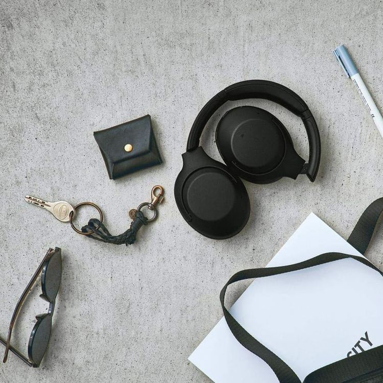 Sony Bluetooth Over-Ear Headphone with Noise Cancellation - Black