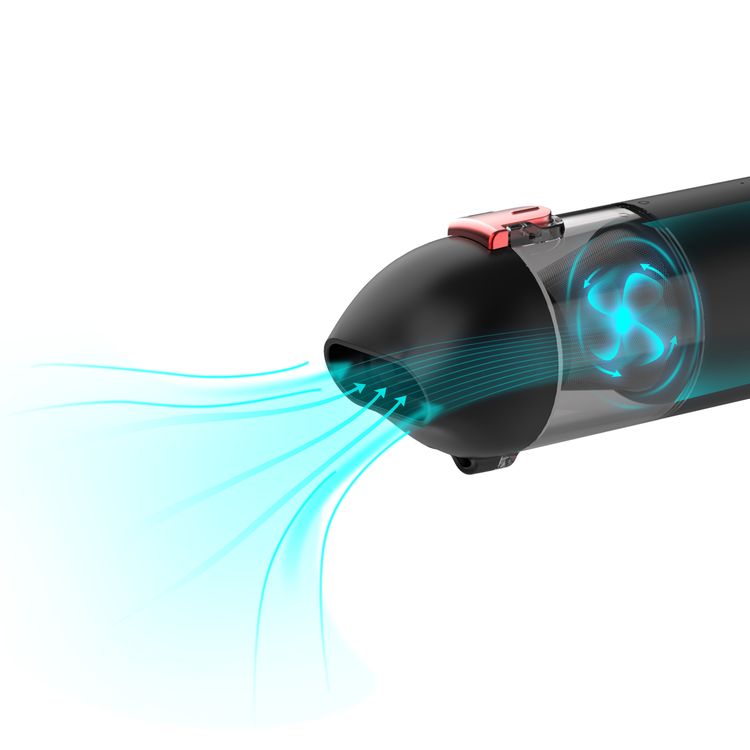 مكنسة كهربائية محمولة لاسلكية للسيارة بقدرة 65 وات 100 مل ، شفط قوي للغاية 6000باسكال ، ضوضاء منخفضة ، عمر بطارية طويل للغاية ، مكنسة كهربائية صغيرة محمولة وخفيفة الوزن مناسبة للمنزل والسيارة