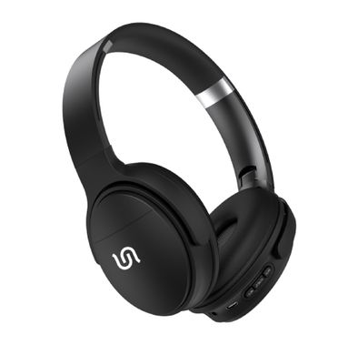 سماعة الرأس اللاسلكية Porodo من Soundtec Limited ذات الجهير الغني للغاية - أسود