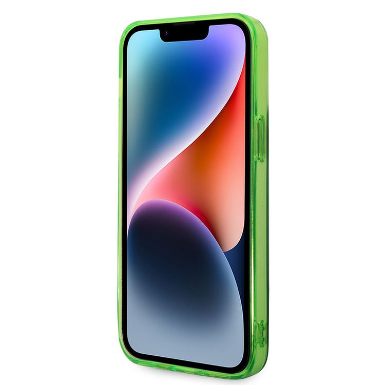 Lacoste Hard Case IML Double Layer & Dyed Bumper Lettrines Compatible with iPhone 14 Pro Max - Green