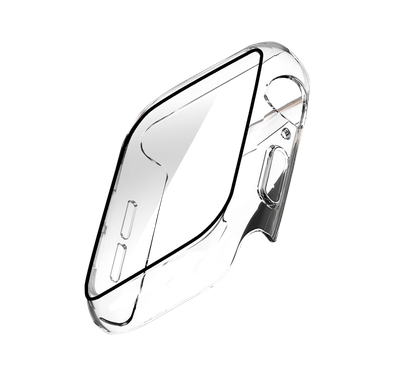 جراب واقي شاشة فيفا مدريد فينو متوافق مع ساعة ابل ، جراب واقٍ كامل من ممتص الصدمات ، جراب بديل ماص للصدمات ومضاد للخدش متوافق مع 42 / 44 ملم -شفاف-