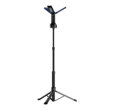 Powerology 4000mAh Camping Light Tripod and Power Bank with Magnetic Base, 182cm, 7h Run Time, 4000LM, IPX4 Water Resistance - Black