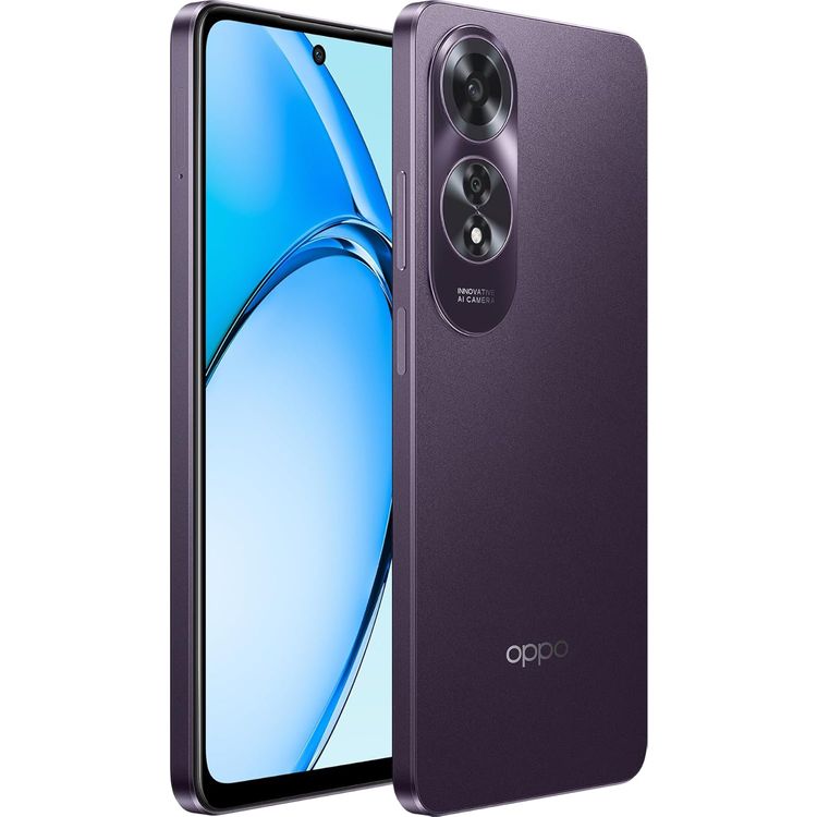 Oppo A60 4G TRA Version, 6.67", 8GB RAM, 256GB Storage, 50MP, Dual SIM, Android 14, GSM, HSPA, LTE - Dark Purple