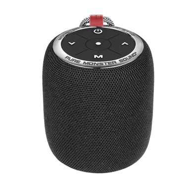 Monster S110 Superstar Portable Bluetooth Speaker, IPX5 Waterproof Level, USB-C Charging Port, 1500mAh Battery Capacity - Black