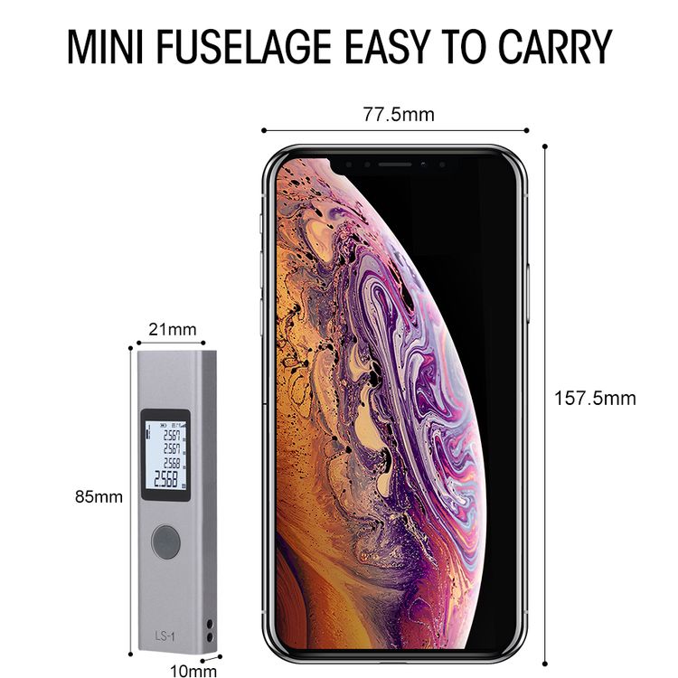 Xiaomi Duka LS-1 Laser Range Finder (40 meters) (3022035) - Gray