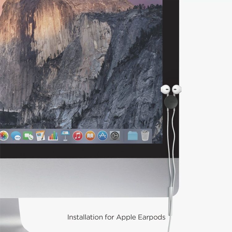 Elago Cable Managament Button, Compatible with Different types of Cables, Power Cord, TV Cable, USB Cable, Home and Office, Desktop Cable, Earphones Organizer, Organized - Black