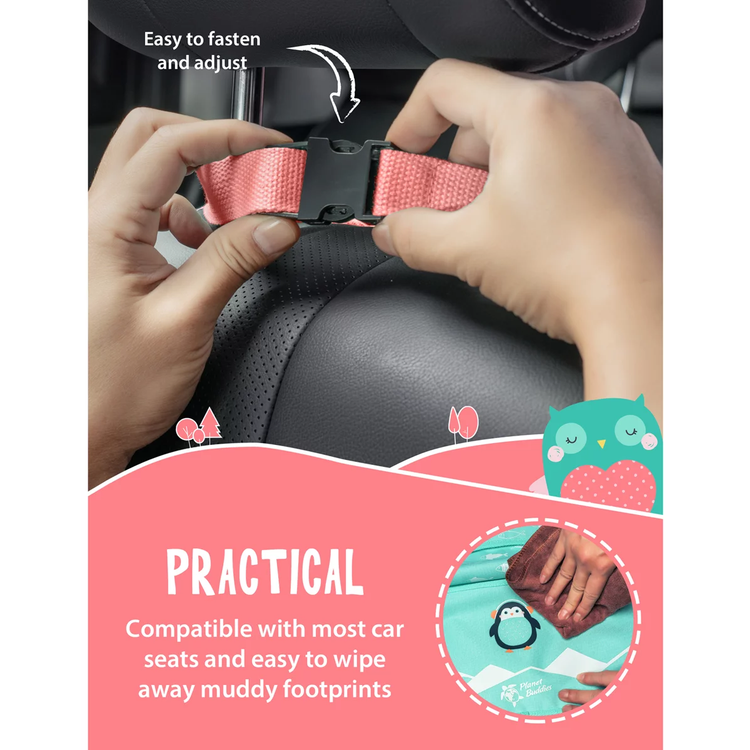 سجادة ركل مقعد السيارة من بلانيت باديز - وردي