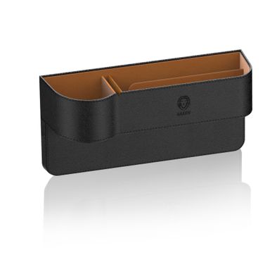 منظم جلدي عالمي لمقاعد السيارة من غرين ، يُدرج بين المقعد ووحدة التحكم ، يحافظ على نظافة السيارة وتنظيمها ، اسود