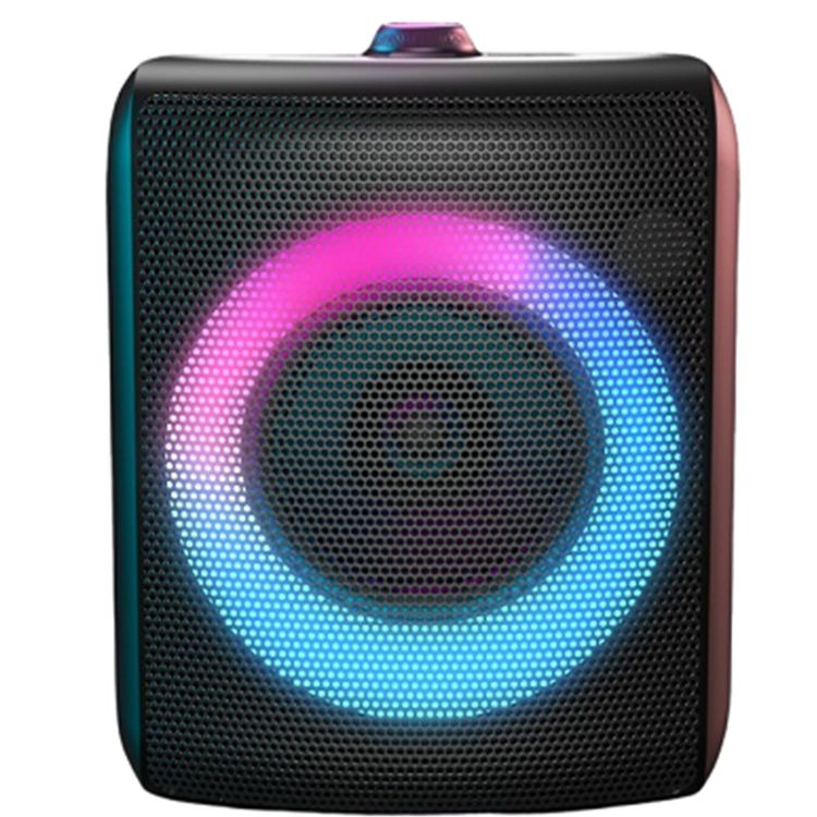 Monster Musicbox Bluetooth Speaker with RGB Color Lighting Effects, IPX5 Water Resistant, USB-C Charging Port, Bluetooth Version 5.3 - Black