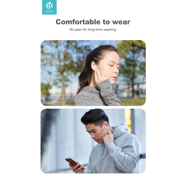 Devia Kintone TWS wireless earphone (SE) - White