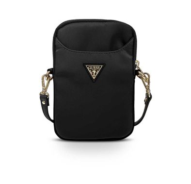 سي جي موبايل جيس حقيبة هاتف نايلون بشعار مثلث معدني وحزام كتف قابل للتعديل ، يسهل حملها ، حقيبة تخزين محمولة رفيعة وخفيفة الوزن مناسبة للخارج ، الأعمال ، المكتب ، المدرسة المرخصة رسميًا