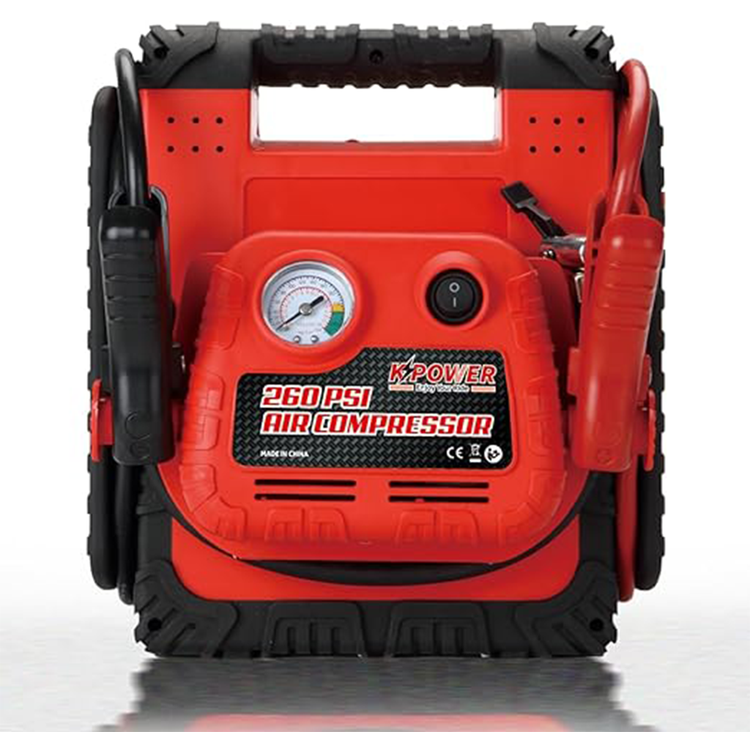 K Power Portable Jump Starter With Air Compressor, 260PSI, 12V, 20000mAh