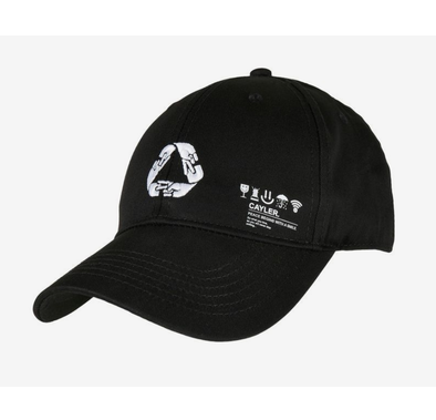 Cayler & Sons Iconic Peace Adjustable Curved Cap - Black