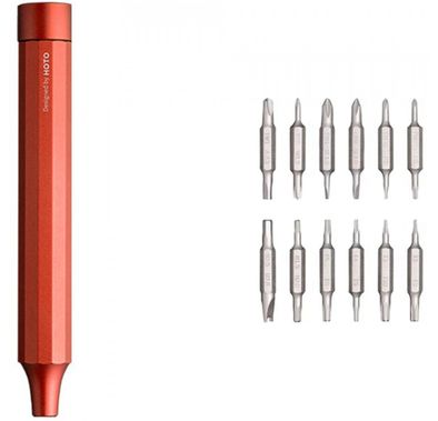 Xiaomi Mi QWLSD004-RED HOTO 24 IN 1 Precision Screwdriver, Mini Screwdriver Set, Multi-functional Screw Driver, Magnetic Storage Box for 24PCS Bits  - Red