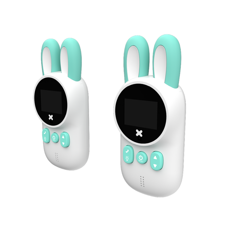 لعبة وكي توكي من بورودو للأطفال بأجهزة راديو ثنائية الاتجاه مناسبة للأنشطة الداخلية والخارجية مع مصباح يدوي - أبيض