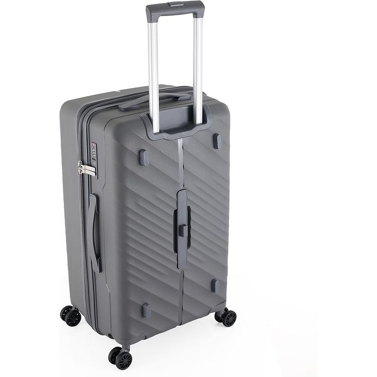 H.T Luggage Bag, Hard Case Polypropylene (PP) Material - Large/Gray