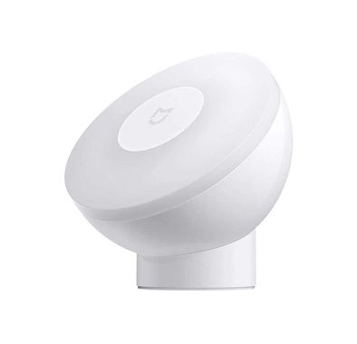 Xiaomi Mi Motion-Activated Night Light 2, 360 Degree Rotating, Dual sensor (Light & PIR Motion) 2800k warm White Light, Dual Brightness Adjustment, Innovative Magnetic Structure Design White
