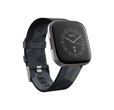 Fitbit Versa 2 SE Fitness Wristband with Heart Rate Tracker - Smoke Woven Band/Mist Grey Aluminum