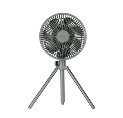 مروحة تخييم خارجية من بورودو لايف ستايل مع جهاز تحكم عن بعد وإضاءة LED بقدرة 10000 مللي أمبير في الساعة - أخضر