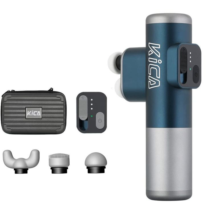 Kica 3 Massage Device with Multiple Modes, Noise Reduction, Type-C Charging Port, 2200mAh Battery, 10mm Stroke, 20 Hours Battery Life, 2600 RPM Speed - Blue