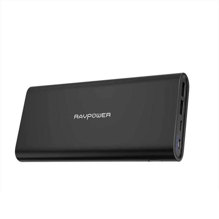 RAVPower Ace Series Portable Charger Power Bank 26800mAh with Dual Input & LED Battery Level Indicator - Type-C Compatibility - iSmart Double-Quick Recharge Powerbank - Black