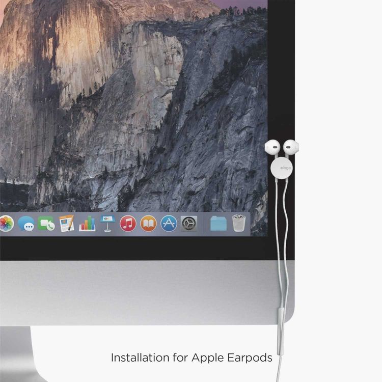 Elago Cable Managament Button, Compatible with Different types of Cables, Power Cord, TV Cable, USB Cable, Home and Office, Desktop Cable, Earphones Organizer, Organized - White