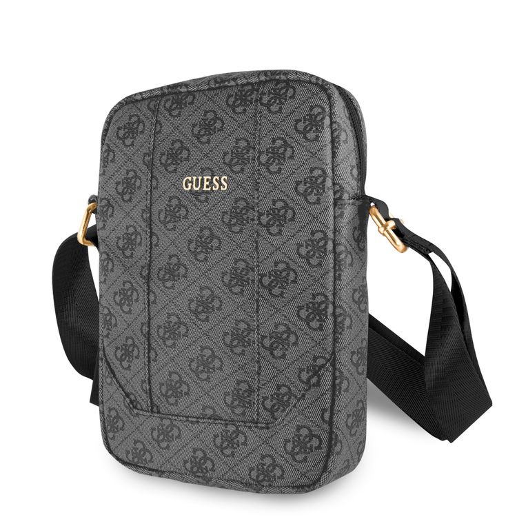 CG MOBILE Guess 4G Uptown Tablet Bag 10" with Adjustable Shoulder Strap, Lightweight Portable Storage Bag Suitable for Outdoor, Business, Office, School Officially Licensed - Gray