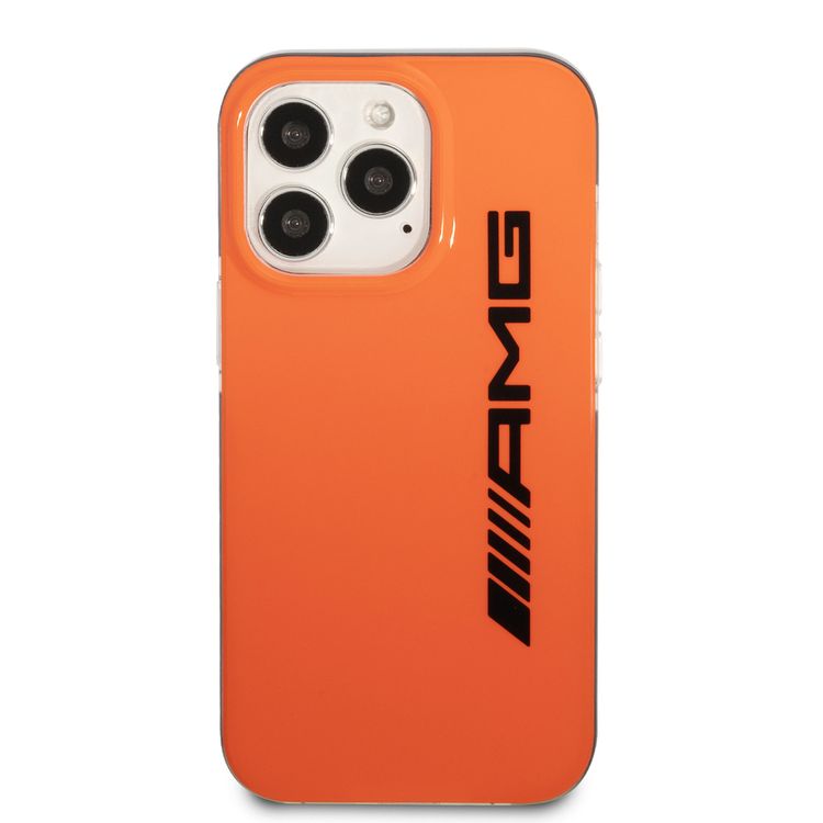 جراب AMG AMHCP13L2EBOO PC/TPE الصلب متوافق مع iPhone 13 Pro 6.1 بوصة - برتقالي/أسود